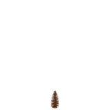 Arbre de Noël Pailleté en Bois Marron - Détails et Dimensions