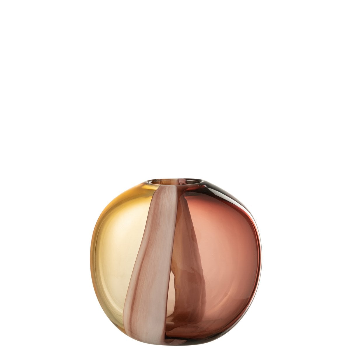 Vase Arun J-Line en verre, détail de la texture et des couleurs