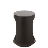 Table d'Appoint Pod en bois recyclé noir dans un salon moderne