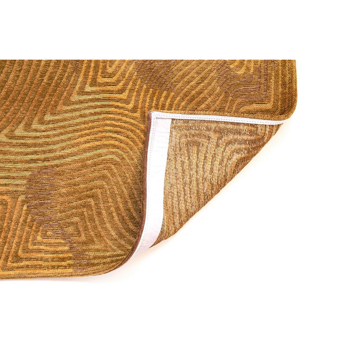 Détail du tapis Eco Rug - Jelly Gold montrant la texture et les couleurs