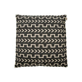 Coussin Emma noir/blanc cassé 60x60