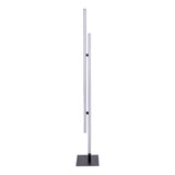 Lampadaire LED "Onda" H: 130 cm, lampadaire, le métal et le plastique en noir, LED intégrée, l'éclairage pour le salon, la salle à manger ou le bureau