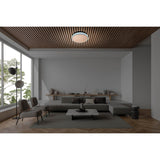 LED PLADIER LED "LOLA" Ø de 50 cm, 9 cm de haut, métal et plastique en brun et blanc, LED intégré, 1900 lm, dimmable, fonction CCT 3000-6500 K, fonction de lumière nocturne