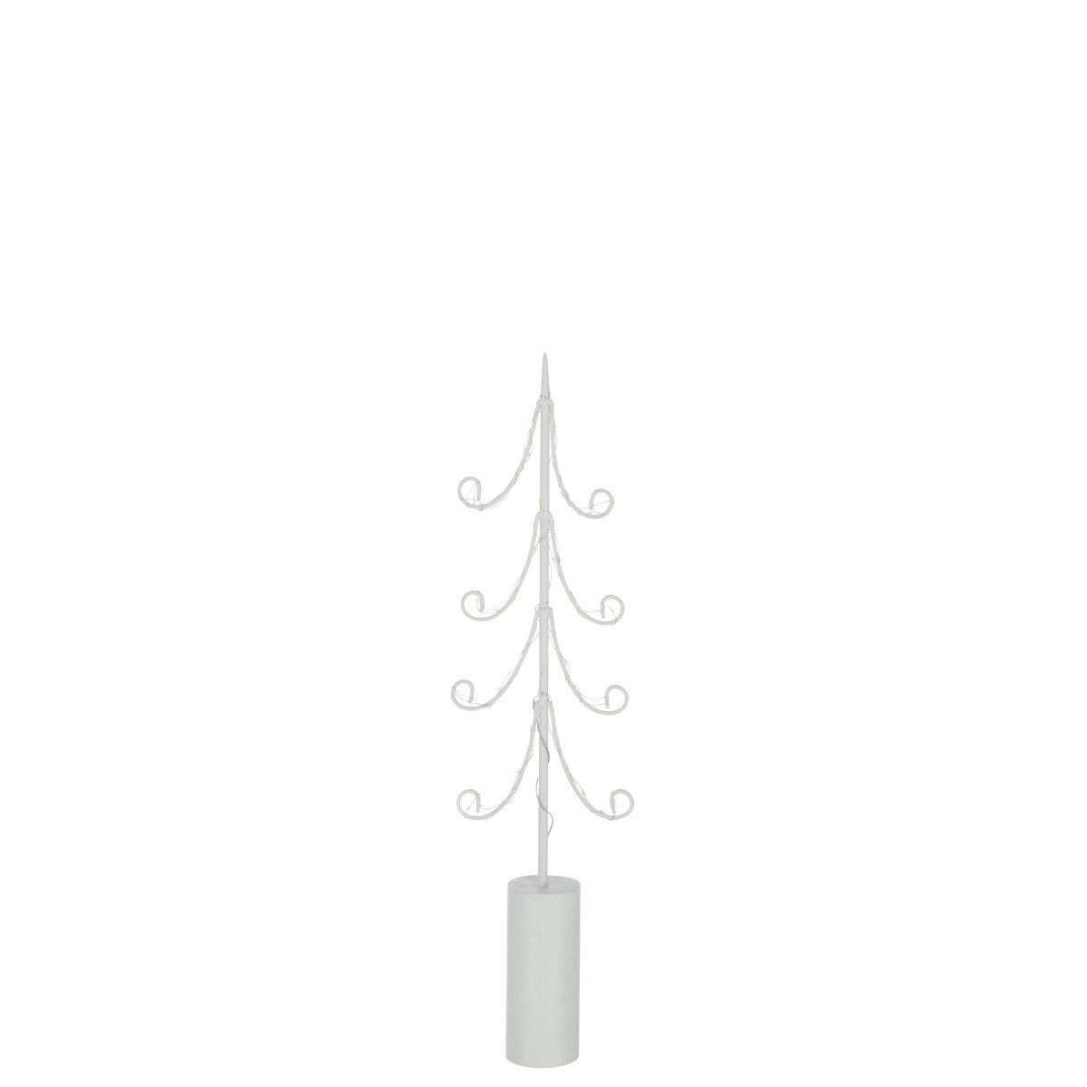 Arbre décoratif J-Line avec lumières LED allumées - ambiance festive