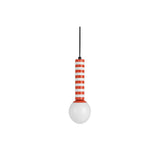 Lampe à suspension rayée rétro
