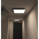Panneau d'assemblage LED "Nicola", lampe de montage en métal et en plastique avec des LED fermement construites en blanc neutre, panneau pour l'intérieur 45 x 45 cm