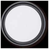 Lampe murale extérieure LED "Mio" Ø 27 cm en métal et plastique colorants en anthracite, IP54 pour l'entrée, le balcon, la terrasse
