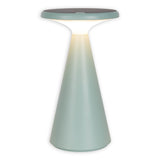 Lampe de table de batterie solaire "Palu" pour l'extérieur et à l'intérieur, en plastique en vert, 20 cm de haut