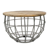 Table d'appoint table basse durable table de salon rond lexington Ø 55 cm cadre en métal solide