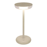 Lampe à poser sans fil dimmable en métal beige