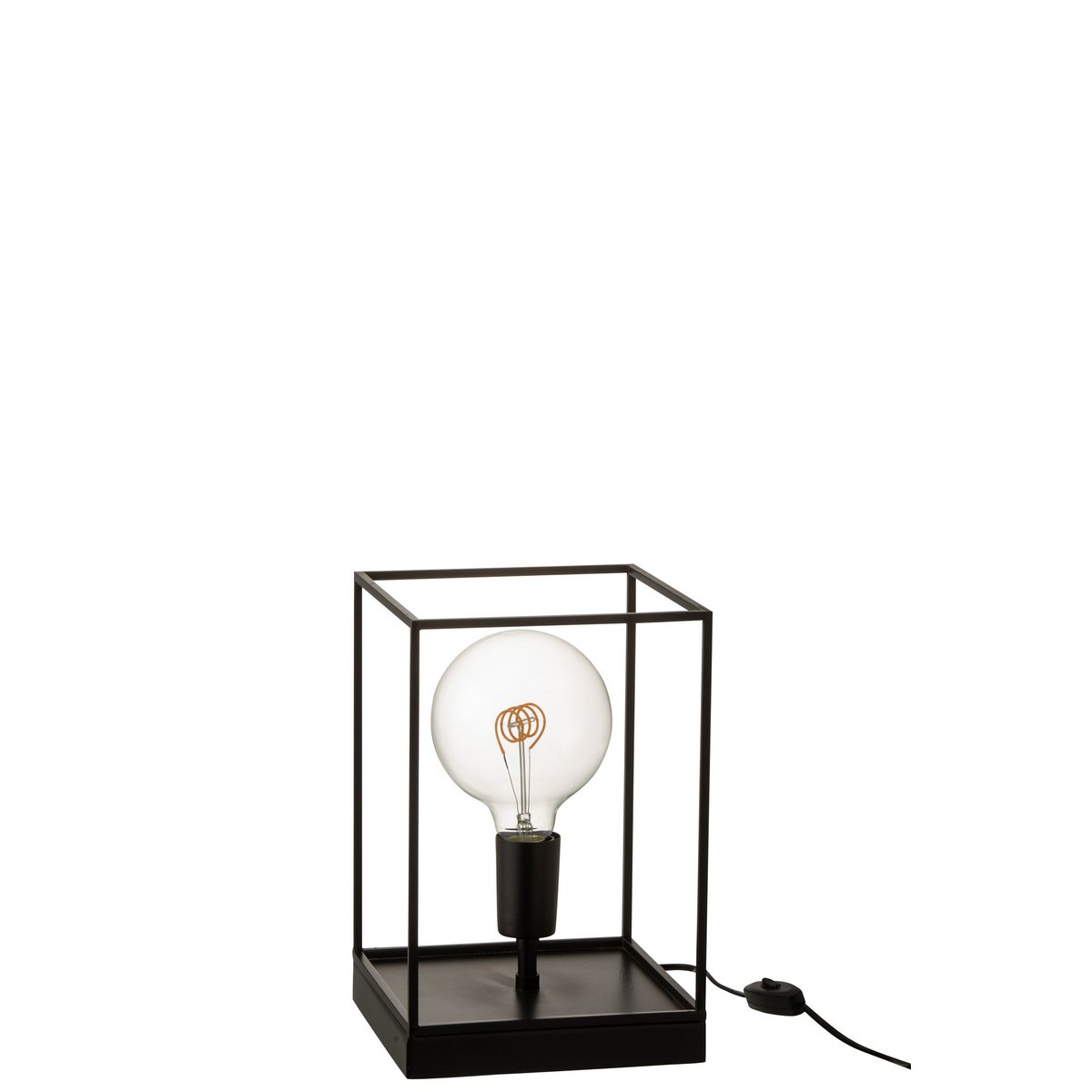 Cadre de lampe J-Line, détail du métal noir