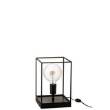 Cadre de lampe J-Line, détail du métal noir