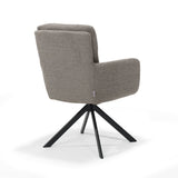 Fred Armchair - Fabric Retro Bliss% 2318 -TAUPE - Turning Put 180 Black