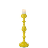 J-Line Bougeoir Monarchie Métal Jaune Petit