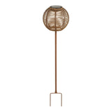 Lampe Carlisle en métal, vue de face avec panneau solaire