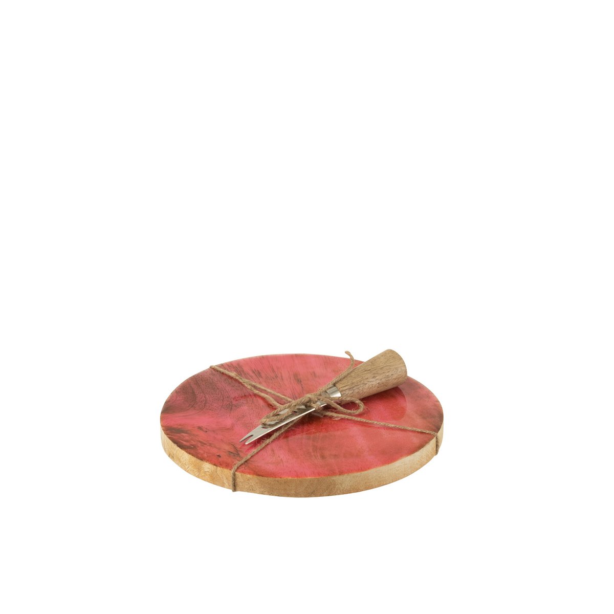 Ambiance de table avec la planche à fromage J-Line en bois rose