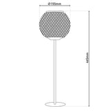 «Geli» à la lumière solaire LED, décoration extérieure en métal et en plastique en noir, avec une LED fermement construite