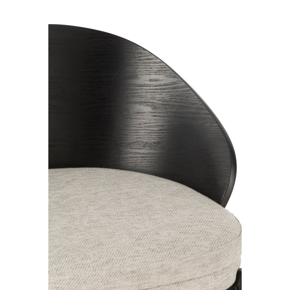 Chaise de bar J-Line Lone, vue latérale mettant en valeur le métal