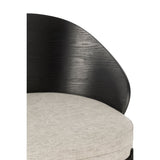 Chaise de bar J-Line Lone, vue latérale mettant en valeur le métal