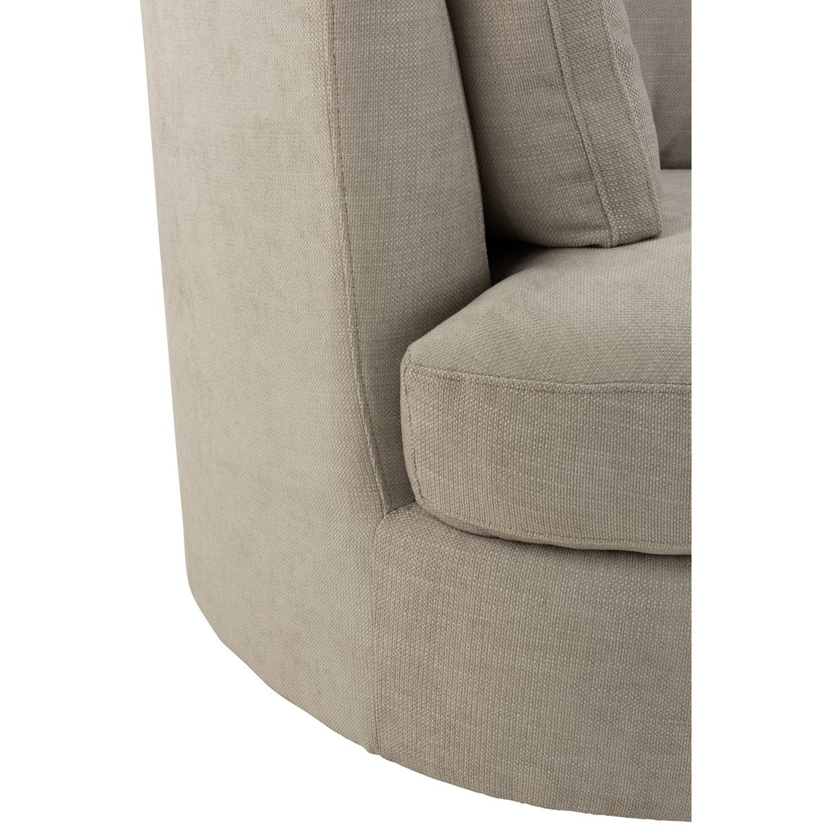 Vue latérale de la chaise longue J-Line