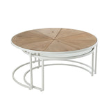 Vue latérale de la table d'appoint J-Line Relax, mettant en valeur son diamètre.