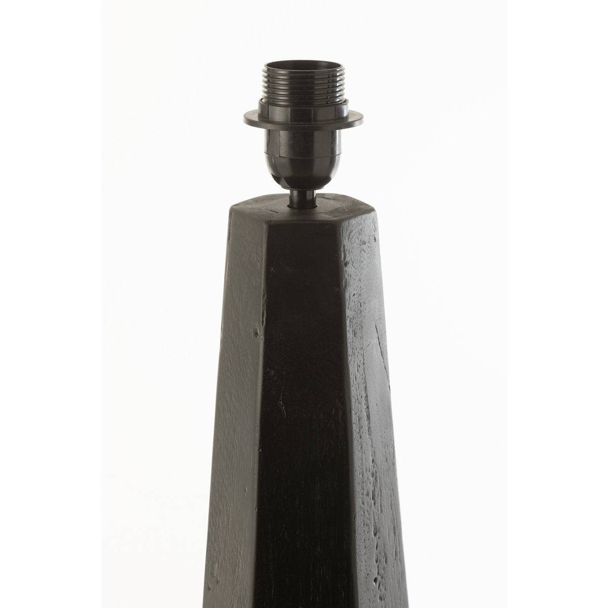 Pied de lampe J-Line Octogonal, vue latérale montrant la forme octogonale