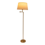 Lampe debout "Bologne" Hauteur 158 cm en métal en laiton Matt, Beier TextalSpreul, E27