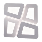 Plafond LED "Simen" 48 x 48 cm, métal et plastique, blanc, LED intégré, blanc chaud