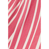 Hamac J-Line rayé rose et blanc, vue d'ensemble élégante