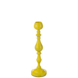 J-Line Bougeoir Monarchie Métal Jaune Petit