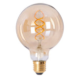 Lampe à LED Set "Dilly" de 3 avec version E27, 4 watt Ø 9,5 cm, en métal et en verre, ambre