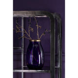Vase Gold Board de J-Line, détail du verre mauve et doré