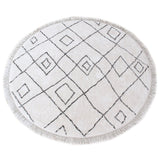 Tapis Ervin Ivoire/taupe Diamètre 160