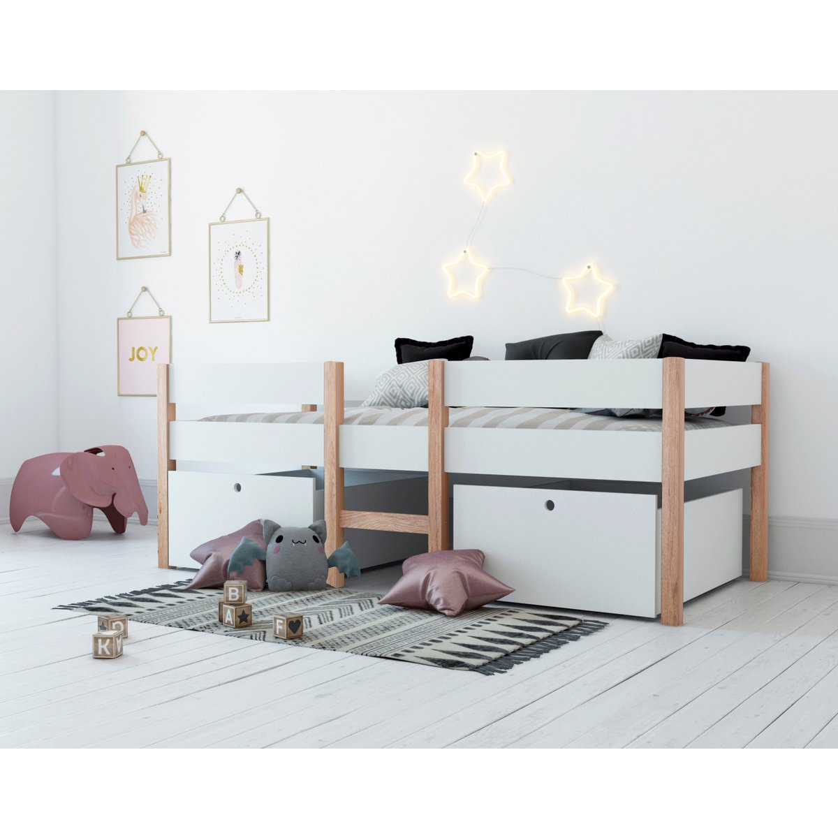 Sommier à lattes inclus pour matelas 90x200 cm