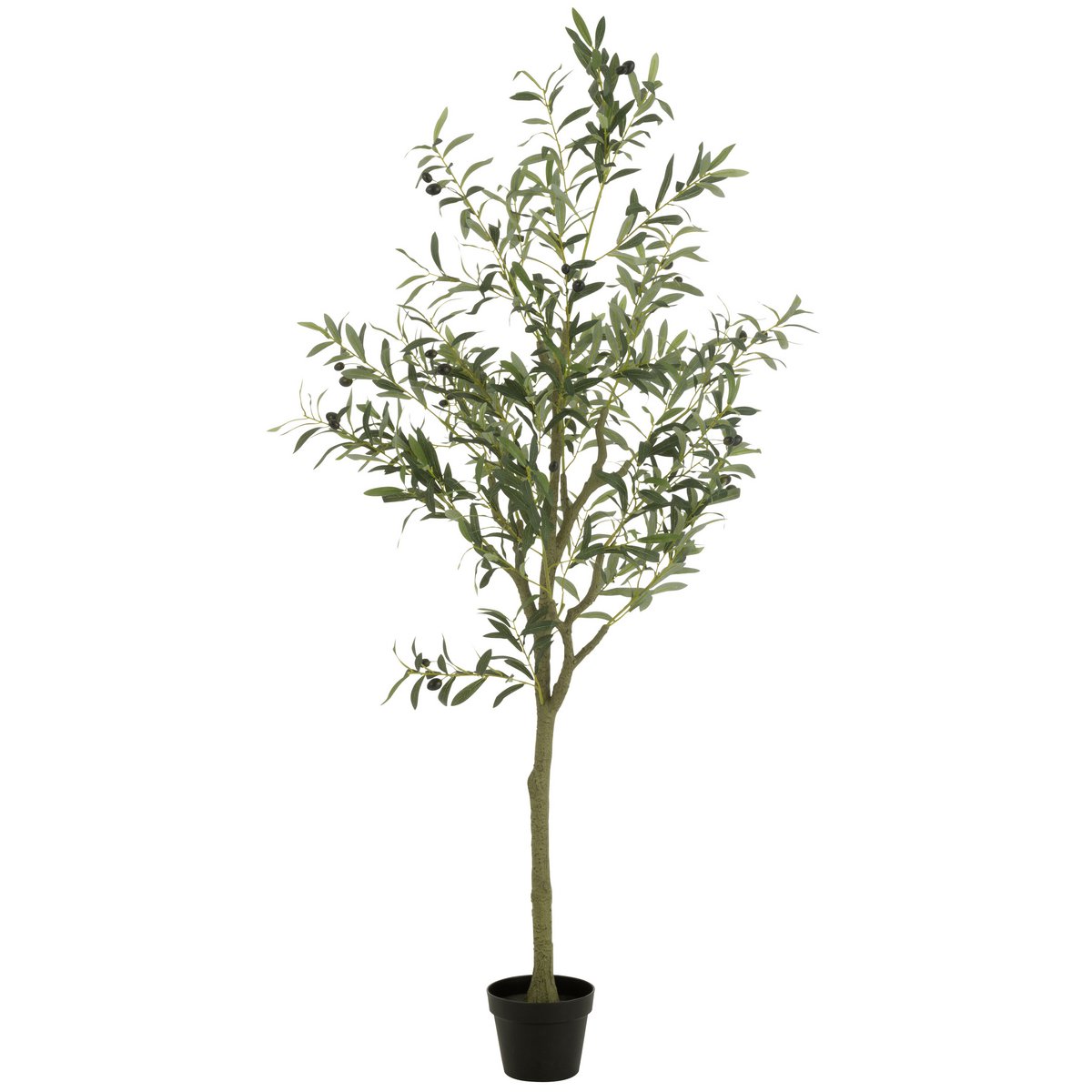 Pot d'Olivier Artificiel Grand J-Line - Détail du design en ciment élégant