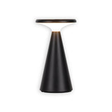 Table de batterie solaire légère "Palu" pour l'extérieur et à l'intérieur, en plastique en noir, 20 cm de haut