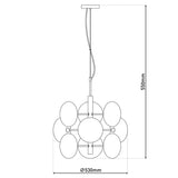 Lampe pendentielle "Orion" Ø Env.