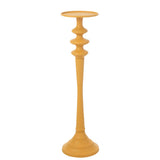 Bougeoir J-Line High en aluminium ocre, vue de face