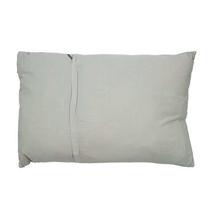 Coussin en velours vieux bleu 60x40
