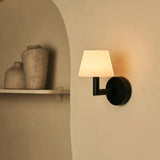 Applique murale rechargeable en bois noir Ted