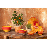 Détail de l'oranger J-Line, feuilles vertes et fruits orange