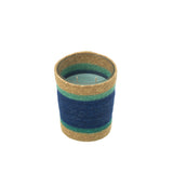Panier à bougies parfumées J-Line - Seaside Bliss - verre - bleu - moyen - 55 h