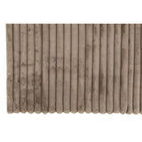 Plaid J-Line grand velours côtelé - polyester - taupe