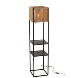 Lampe Carrée J-Line en Fer et Jute, vue avant