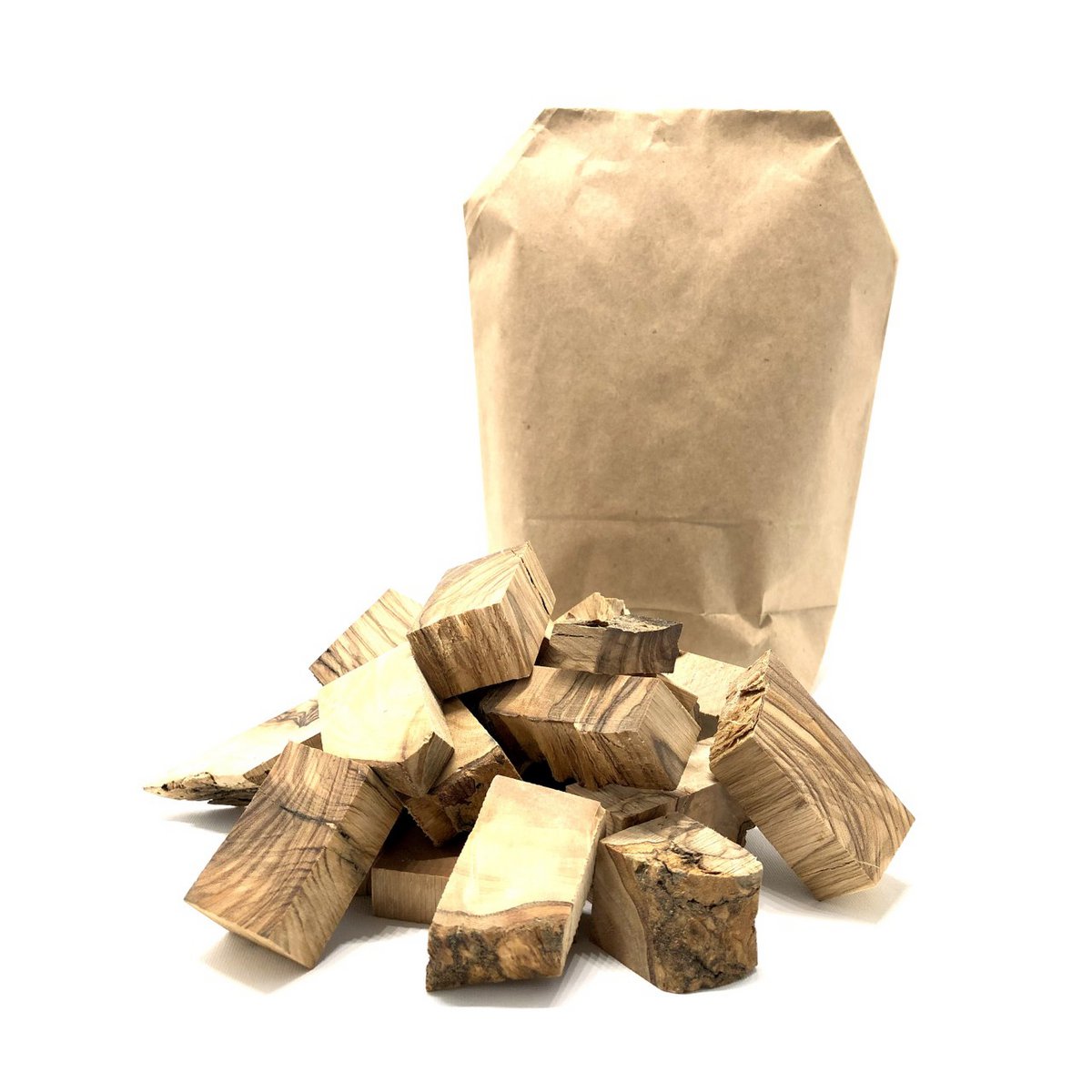 Bois de fumage d'olivier - morceaux de 1 kg