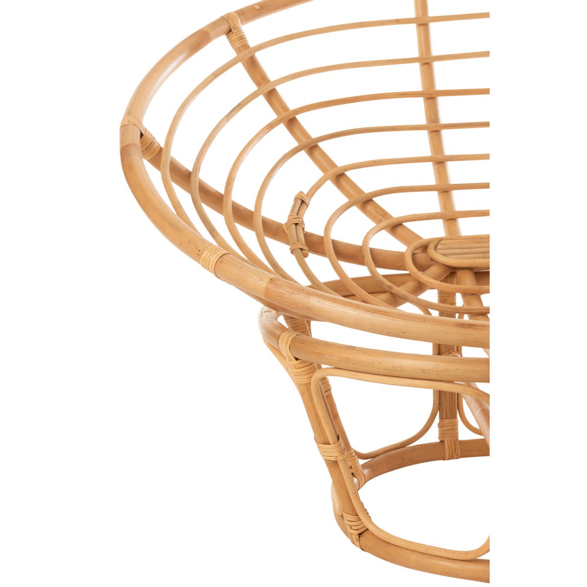 Structure en rotin naturel du canapé J-Line
