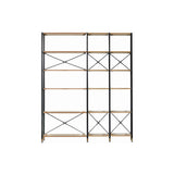 Ensemble étagère Regal avec cadre en métal et étagères bois