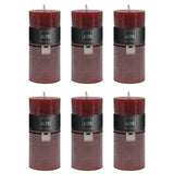 Bougie cylindrique bordeaux J-Line sur fond blanc