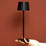Lampe de table rechargeable noire William