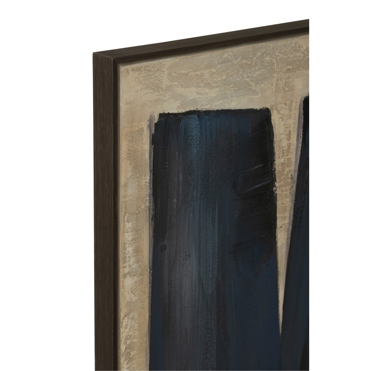 Tableau J-Line Pog en acrylique avec nuances de noir et marron